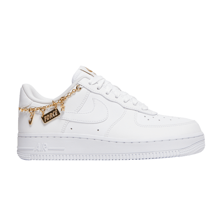 Nike Wmns Air Force 1 '07 LX 'Lucky Charms' — White/White/Metallic Gold/Flat Gold