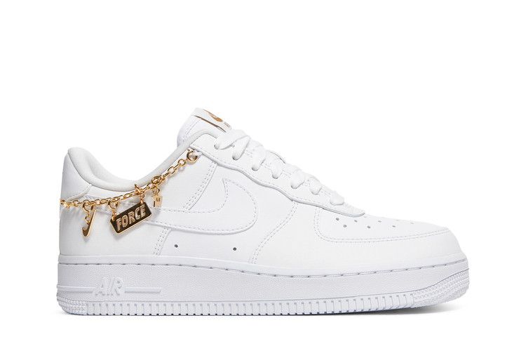 Nike Wmns Air Force 1 '07 LX 'Lucky Charms' — White/White/Metallic Gold/Flat Gold (2)