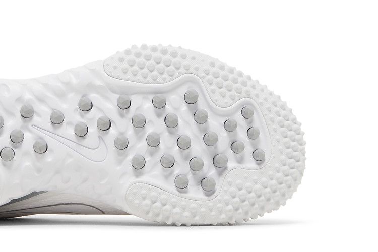 Nike Wmns Alpha Huarache Elite 3 Turf 'White Metallic Silver' — White/Metallic Silver/Dynamic Turquoise/Wolf Grey