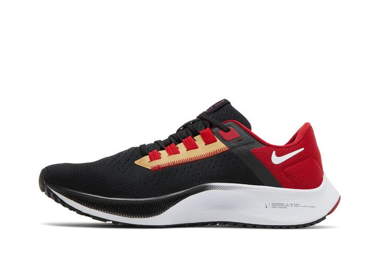NFL x Nike Air Zoom Pegasus 38 'San Francisco 49ers' — Black/Gym Red/Club Gold/White (4)