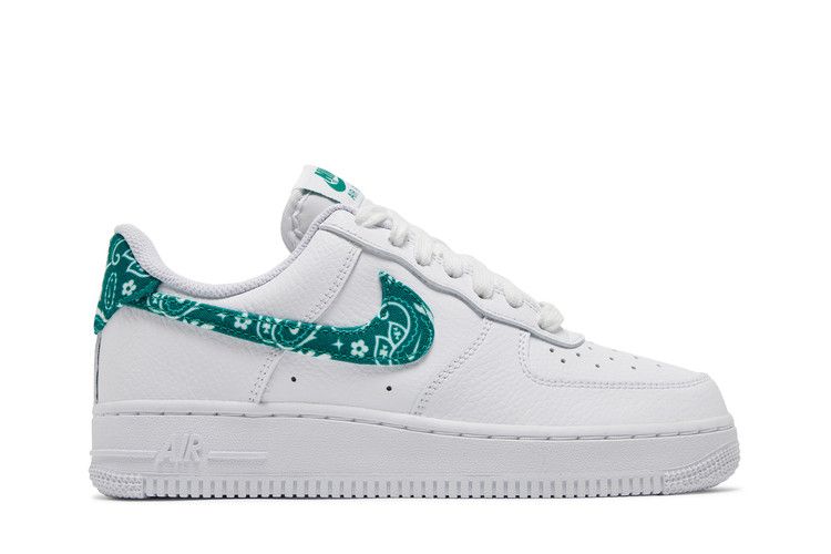 Nike Wmns Air Force 1 '07 Essentials 'Green Paisley' — White/Green/White (2)