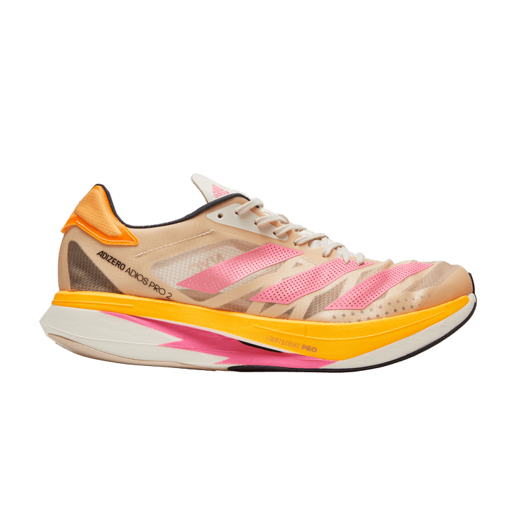 Adidas Adizero Adios Pro 2 'Halo Ivory Ultra Pop' — Halo Ivory/Ultra Pop/Solar Gold