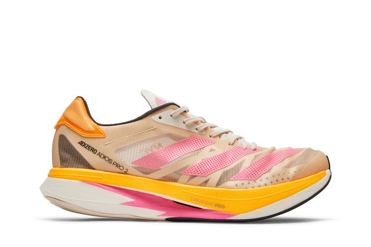 Adidas Adizero Adios Pro 2 'Halo Ivory Ultra Pop' — Halo Ivory/Ultra Pop/Solar Gold