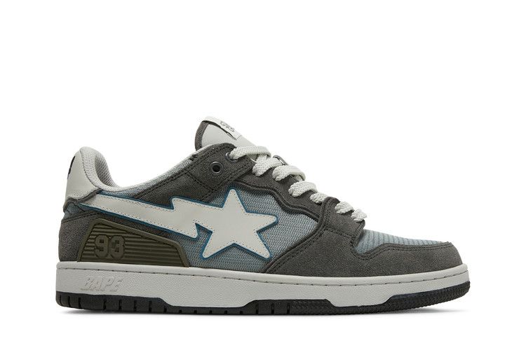 Stadium Goods x BAPE Sk8 Sta 'Claremont Blue' — Grey/Claremont Blue/Beige