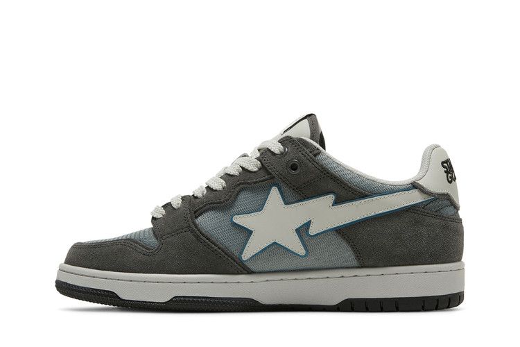 Stadium Goods x BAPE Sk8 Sta 'Claremont Blue' — Grey/Claremont Blue/Beige