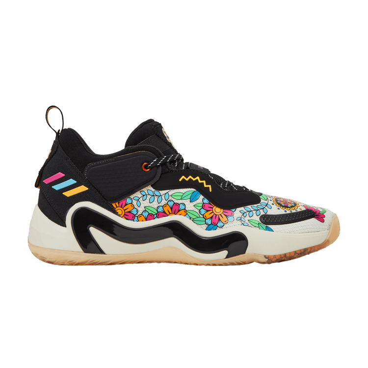 adidas D.O.N. Issue #3 'Dia de Muertos' — Core Black/Off White/Solar Red