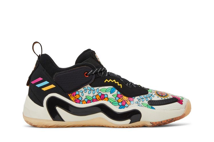 adidas D.O.N. Issue #3 'Dia de Muertos' — Core Black/Off White/Solar Red