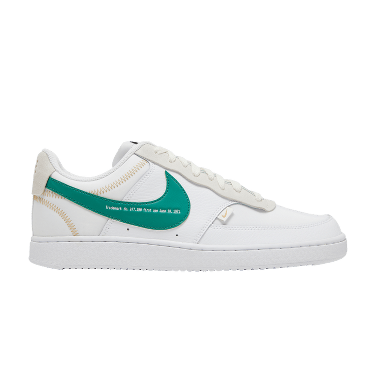 Nike Court Vision Low Premium 'First Use - White Green Noise' — White/Green Noise/Summit White/Sail