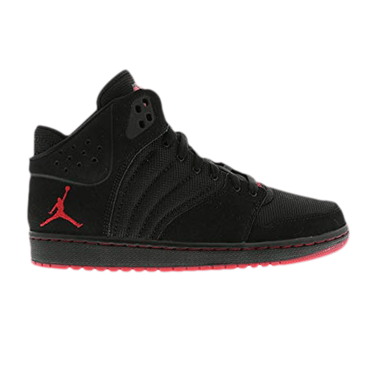 Air Jordan 1 Flight 4 Premium 'Black' — Black/Gym Red-Black