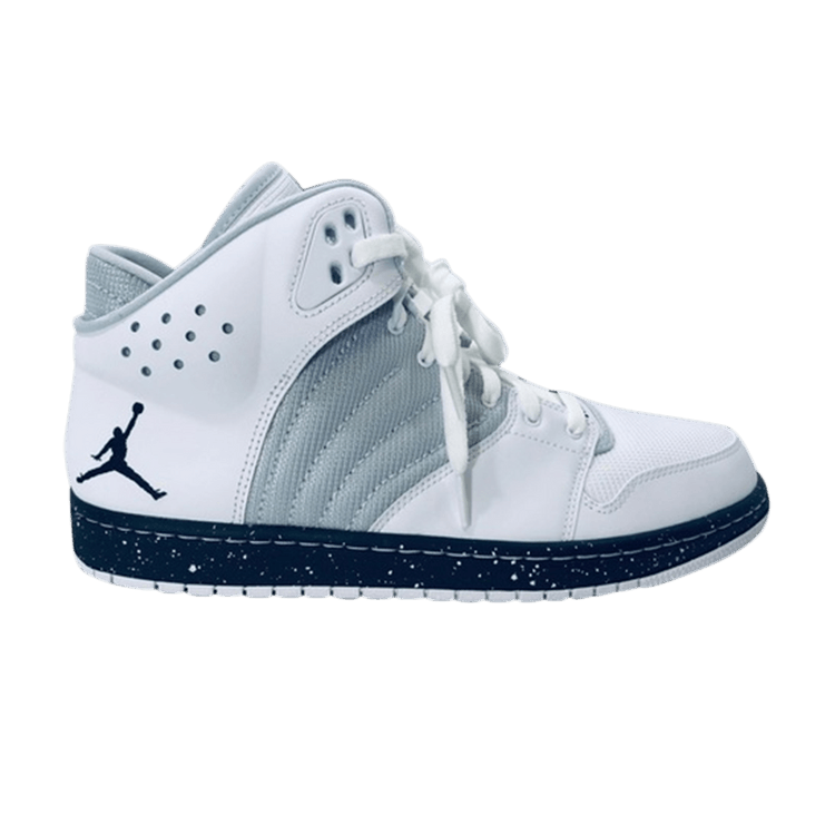 Air Jordan 1 Flight 4 Premium 'White Silver' — White/Silver-Black