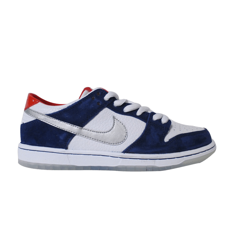 Nike SB Dunk Low Pro 'Ishod Wair QS' — Deep Royal Blue/Metallic Silver-University Red-Metallic Silver