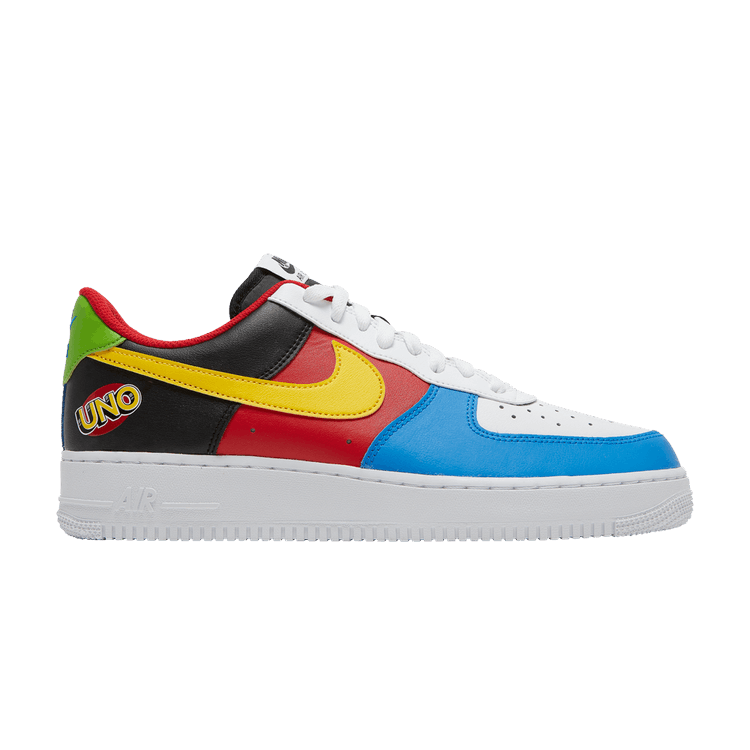 UNO x Nike Air Force 1 Low '50th Anniversary' — White/Yellow Zest/University Red
