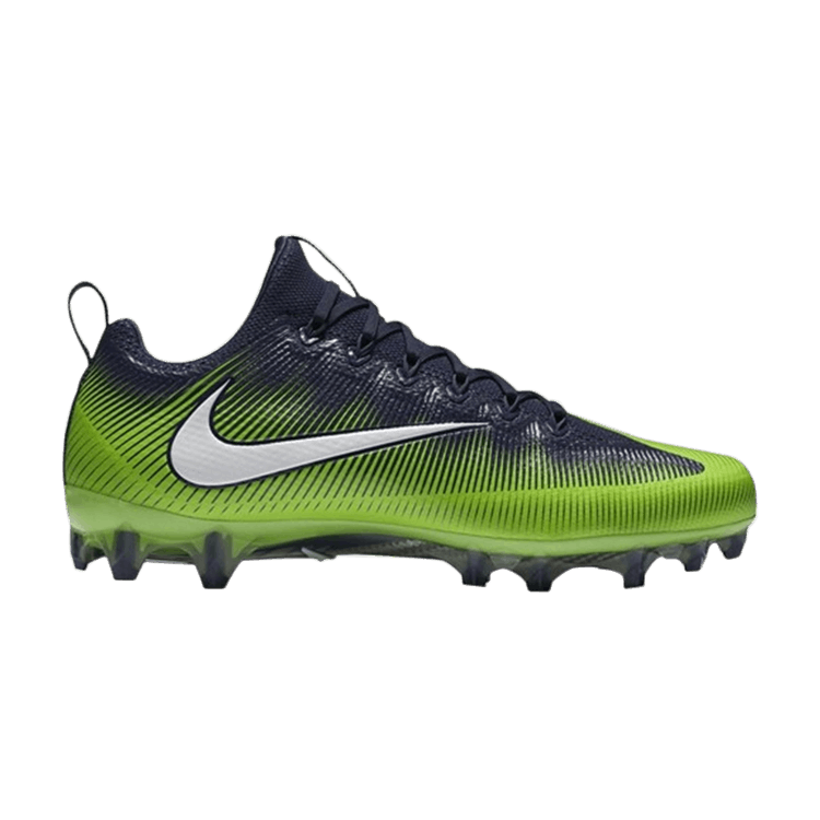 Nike Vapor Untouchable Pro PF Football Cleat — Action Green/White-Collegiate Navy