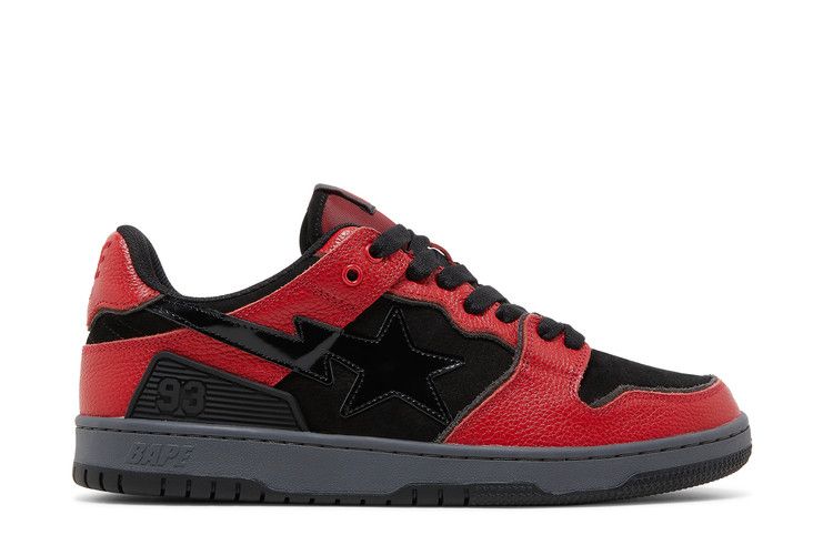BAPE Sk8 Sta 'Black Red' — Red/Black