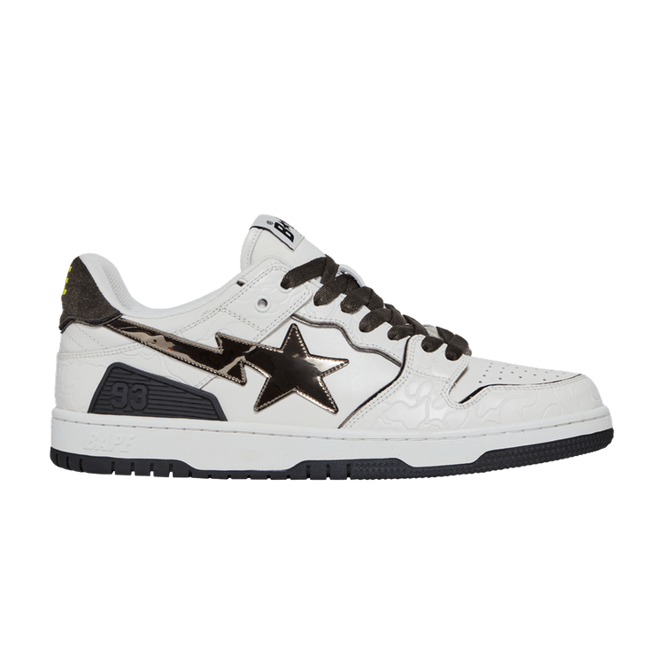 BAPE Sk8 Sta 'White Metallic Silver' — White/Silver