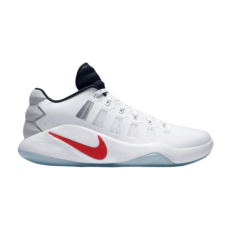 Nike Hyperdunk 2016 Low — White/Bright Crimson/Dark Obsidian