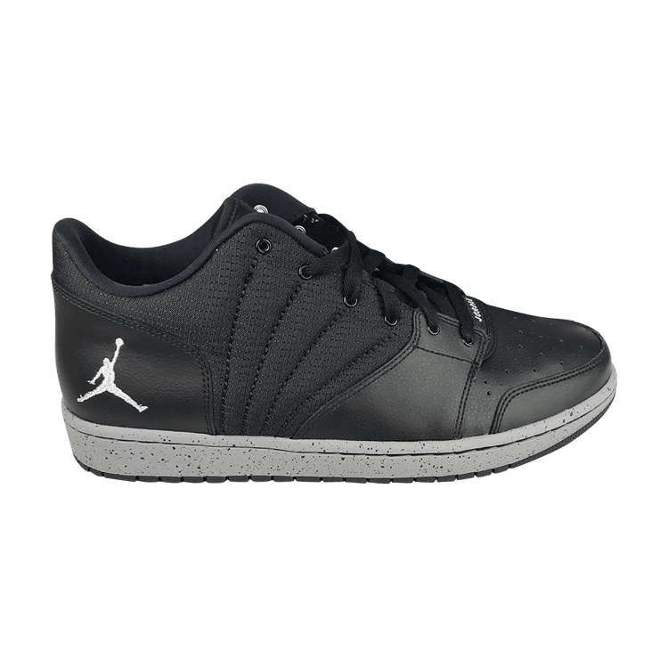 Air Jordan 1 Flight 4 Low Premium 'Black' — Black/Wolf Grey-Black