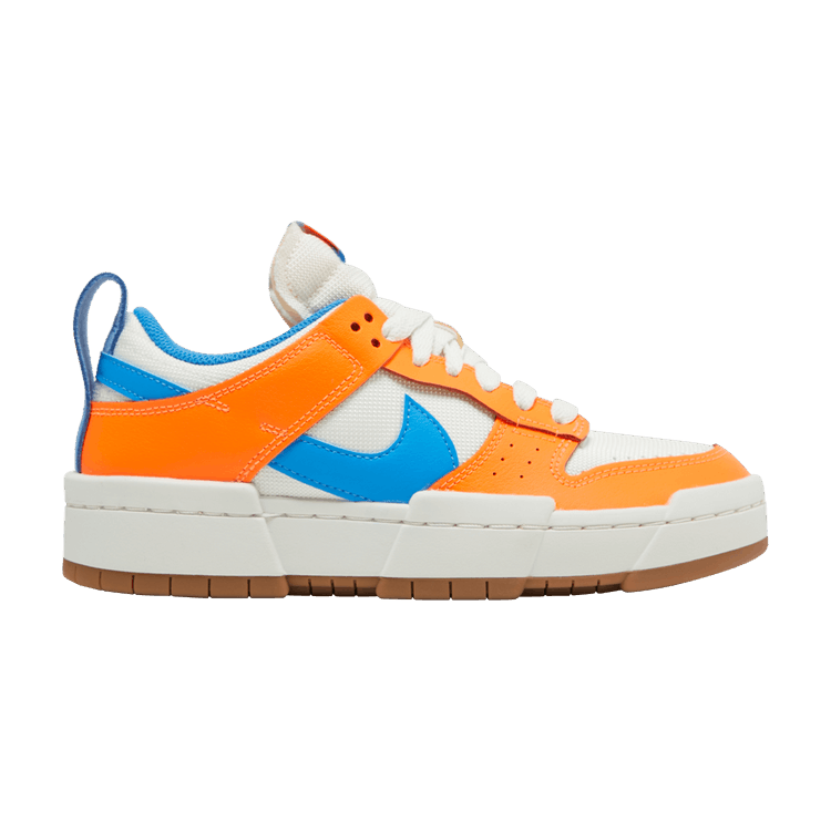 Nike Wmns Dunk Low Disrupt 'Supa' — Sail/Total Orange/Gum Medium Brown/Light Photo Blue