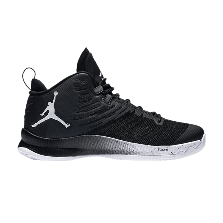 Air Jordan Super.Fly 5 'Black' — Black/White