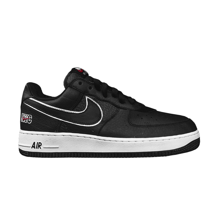 Nike Air Force 1 Low Retro 'NYC' — Black/Black-White-Varsity Red