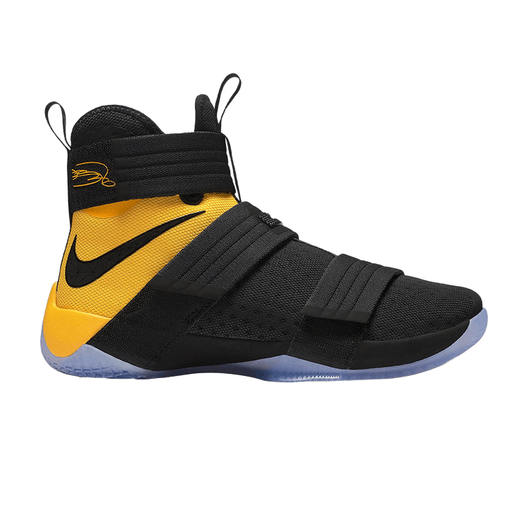 Nike LeBron Soldier 10 GS 'Black University Gold' — Black/White-University Gold