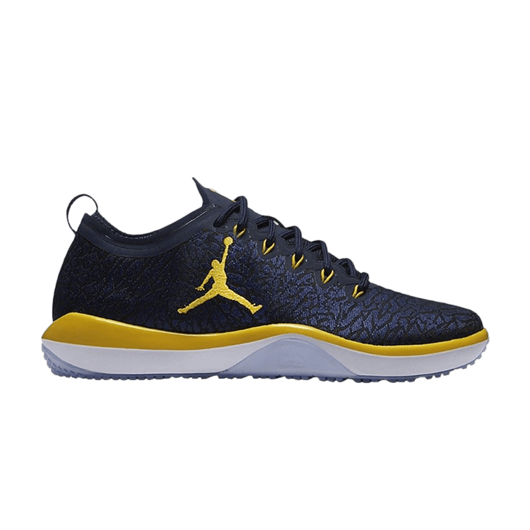 Air Jordan Trainer 1 Low 'Michigan Woverines' — College Navy/Black-Amarillo
