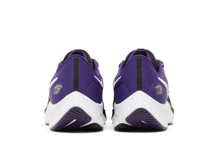 NFL x Nike Air Zoom Pegasus 38 'Baltimore Ravens' — Black/New Orchid/Ochre/White (7)