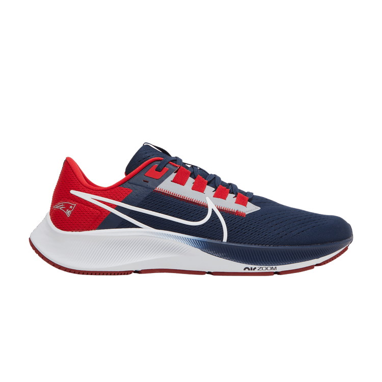 Nike NFL x Air Zoom Pegasus 38 'New England Patriots' — College Navy/University Red/Wolf Grey/White