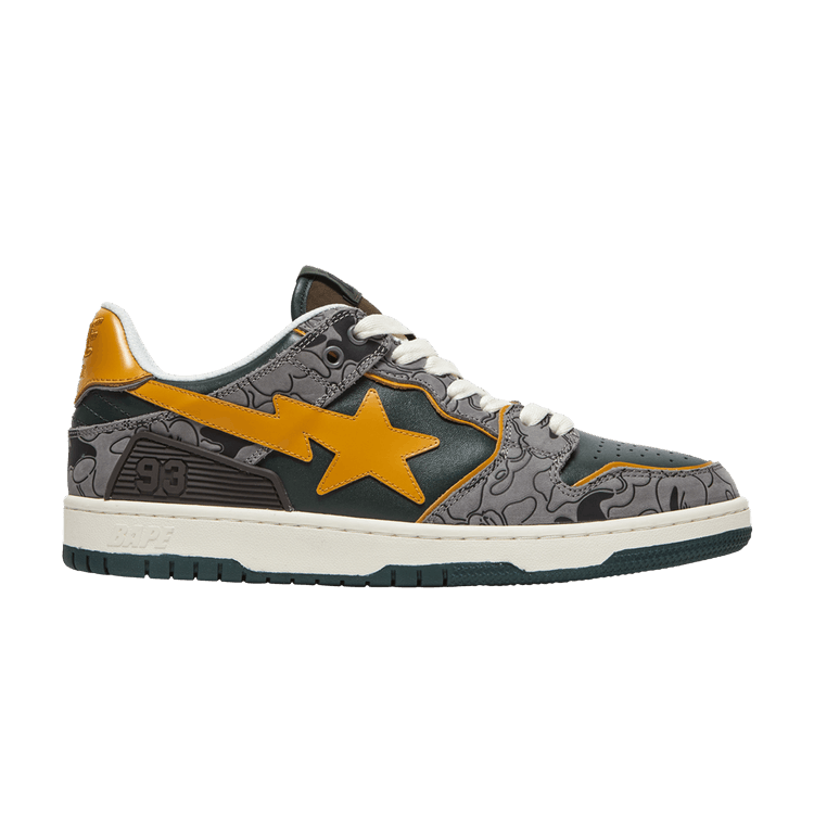 BAPE Sk8 Sta Low 'Green Camo' — Green/Grey
