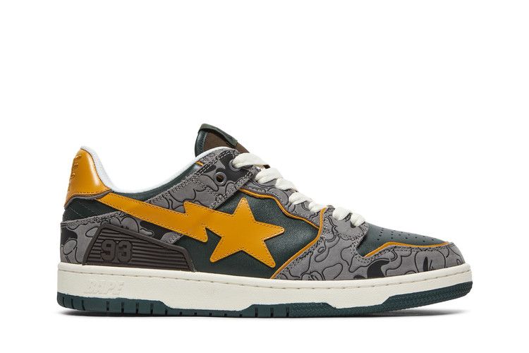 BAPE Sk8 Sta Low 'Green Camo' — Green/Grey
