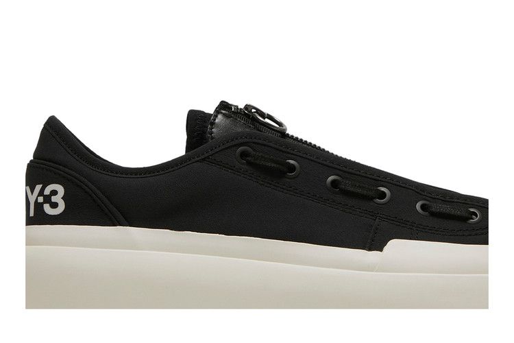 adidas Y-3 Ajatu Court Low 'Black White' — Black/Black/Core White