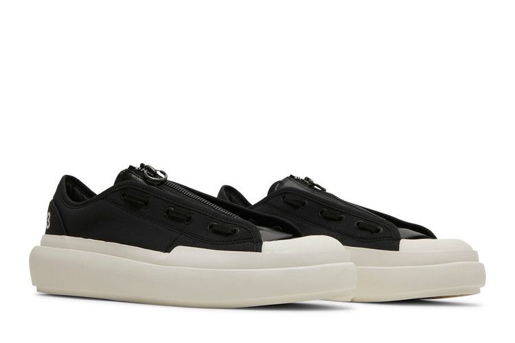 adidas Y-3 Ajatu Court Low 'Black White' — Black/Black/Core White