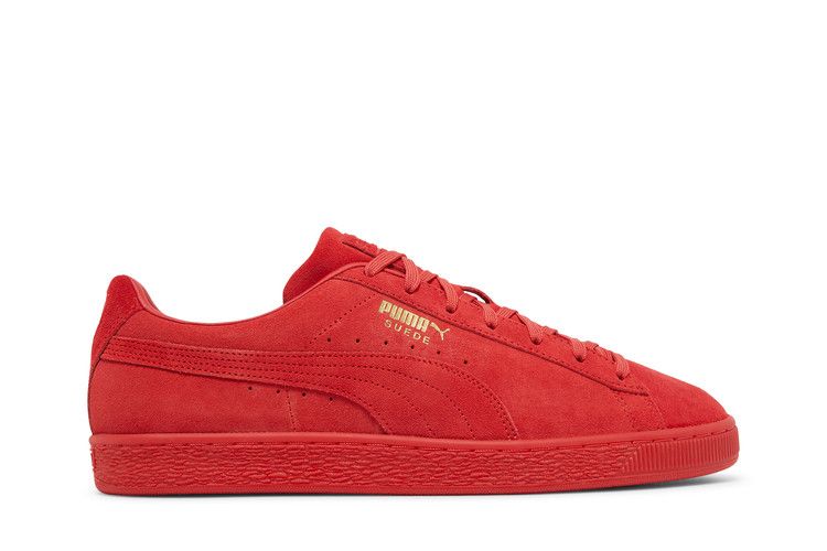 Puma Suede Mono 21 'High Risk Red' — High Risk Red/Team Gold