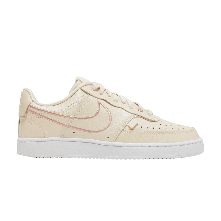 Nike Wmns Court Vision Low Premium 'Pearl White' — Pearl White/Sail/White/Metallic Red Bronze