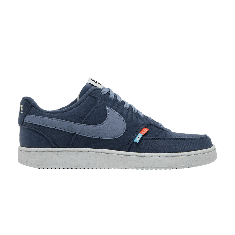 Nike Court Vision Low Next Nature 'Thunder Blue' — Thunder Blue/Summit White/Barely Volt/Ashen Slate
