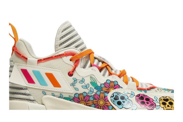 adidas Dame 7 EXTPLY 'Day of The Dead' — Tennessee Orange/Core Black/Cream White