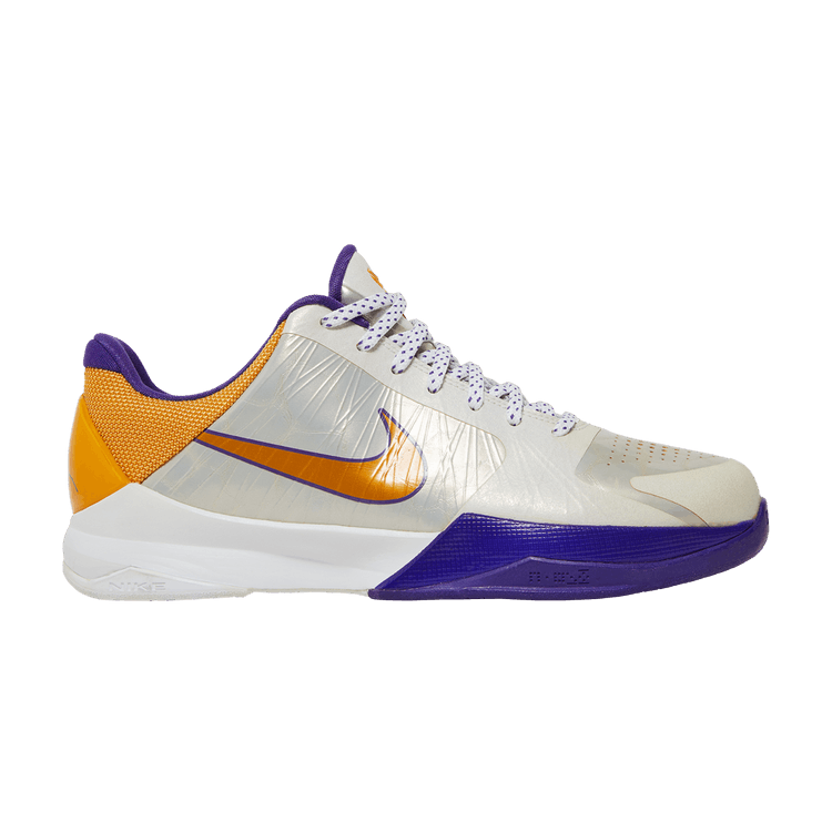 Nike Zoom Kobe 5 GS 'Lakers Home' — White/Del Sol/Neutral Grey/Varsity Purple