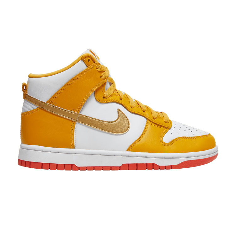 Nike Wmns Dunk High 'University Gold Orange' — Orange/White/University Gold