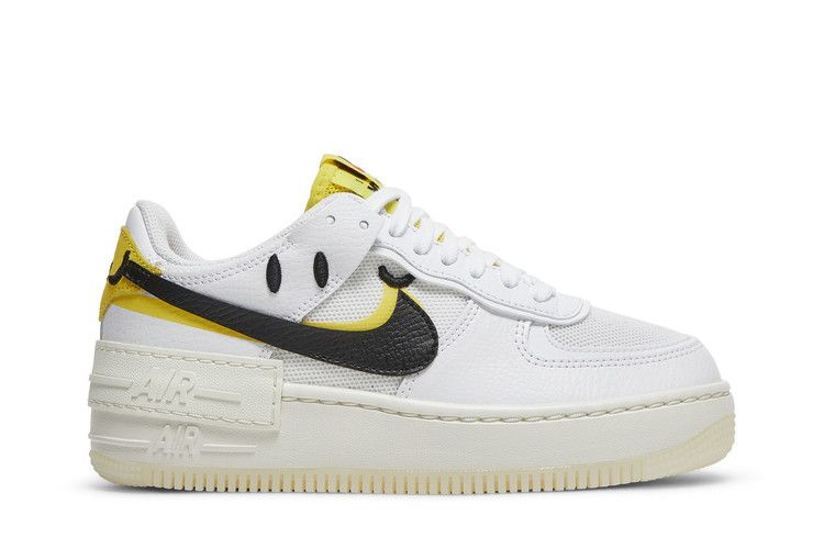 Nike Wmns Air Force 1 Shadow 'Go The Extra Smile' — White/Yellow Strike/Team Orange/Black (2)