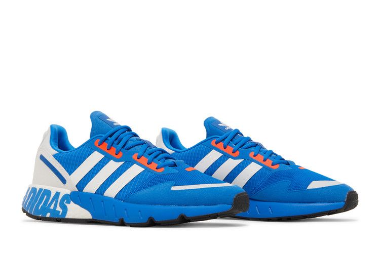 Adidas ZX 1K Boost 'Glow Blue Solar Red' — Glow Blue/Cloud White/Solar Red
