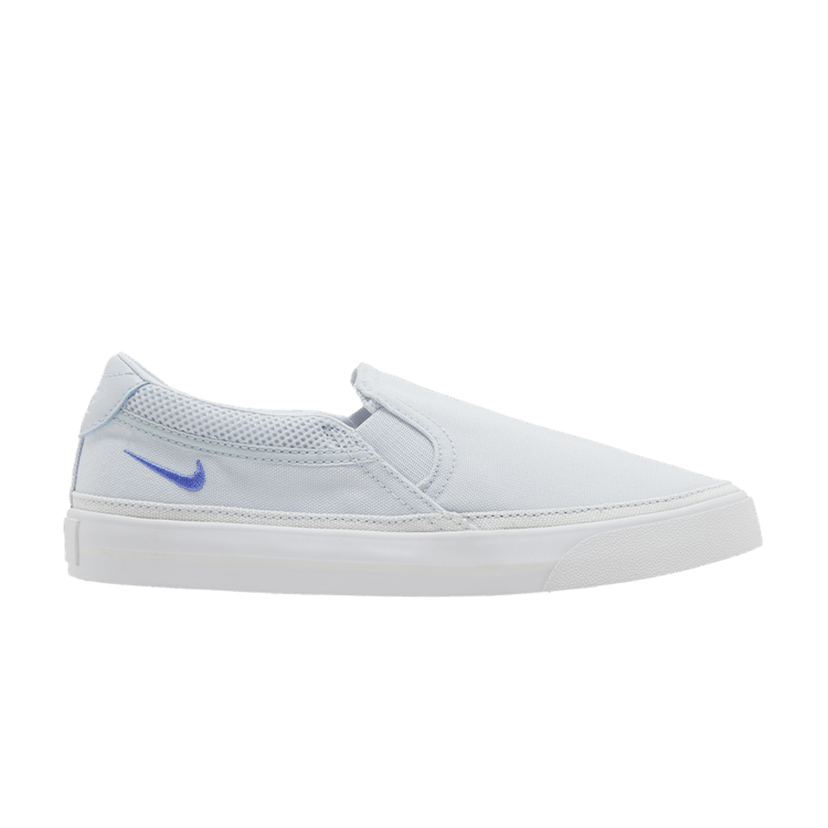 Nike Wmns Court Legacy Slip-On 'Football Grey' — Football Grey/Sapphire