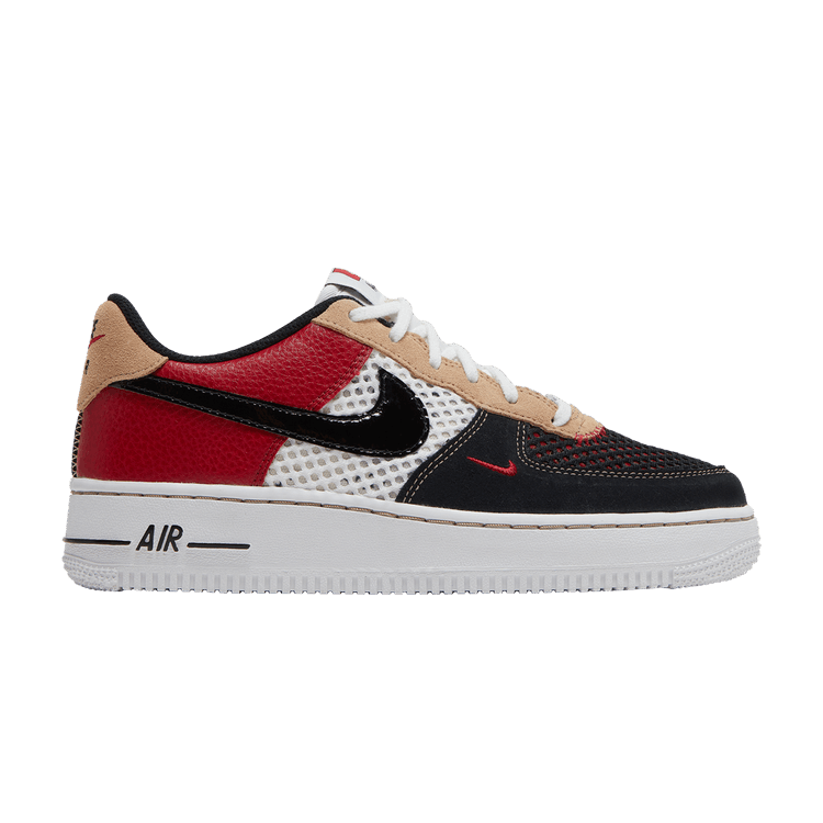 Nike Air Force 1 GS 'Alter And Reveal' — White/Gym Red/Hemp/Black