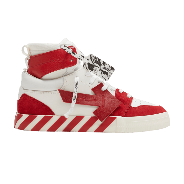 Off-White Vulc Sneaker High 'White Red' — White/Red