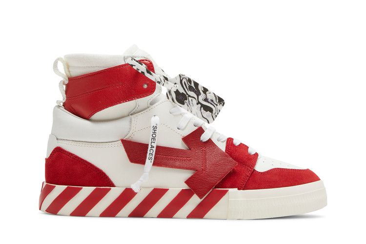 Off-White Vulc Sneaker High 'White Red' — White/Red