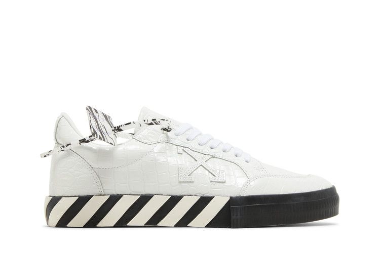 Off-White Vulc Sneaker 'Croco - White' — White/Black