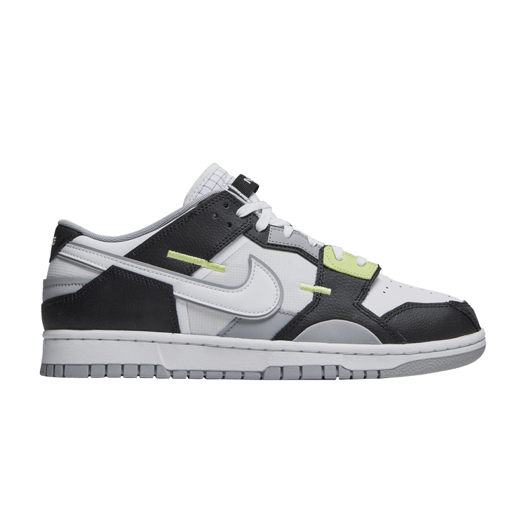 Nike Dunk Scrap 'Wolf Grey Light Lemon Twist' — Black/White/Wolf Grey/Light Lemon Twist