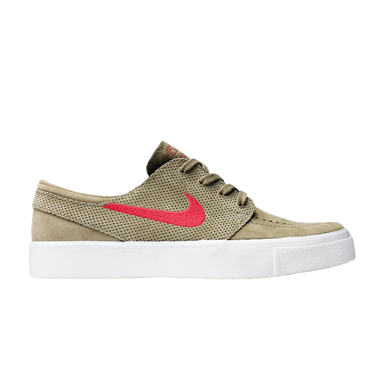 Nike Zoom Stefan Janoski Premium High Tape SB 'Khaki Track Red' — Khaki/Track Red