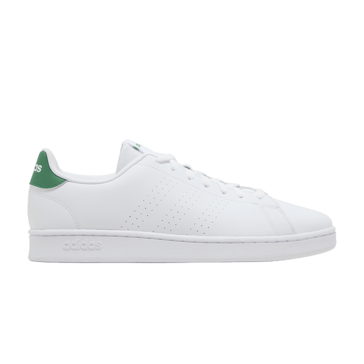 adidas Advantage 'White Green' — Cloud White/Cloud White/Green
