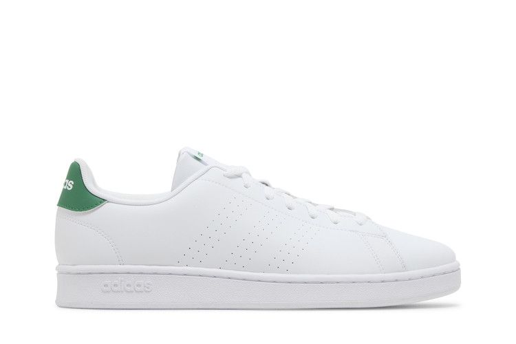 adidas Advantage 'White Green' — Cloud White/Cloud White/Green