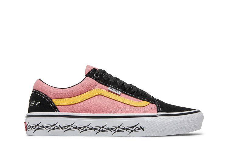 Supreme x Vans Old Skool 'Barbed Wire - Pink' — Pink/Black